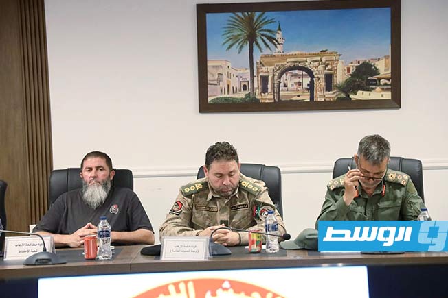 جانب من لقاء الحداد مع قوة فض الاشتباك، 24 يوليو 2025. (رئاسة الأركان)