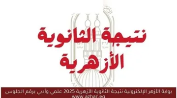 برقم الجلوس والاسم.. رابط نتائج المرحلة الثانوية الأزهرية الدور الأول 2025