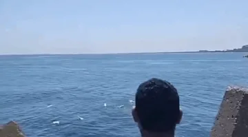 آمال في دخولها غزة: مصري يعبئ زجاجات بلاستيكية بالطعام ويرميها في البحر (فيديو)