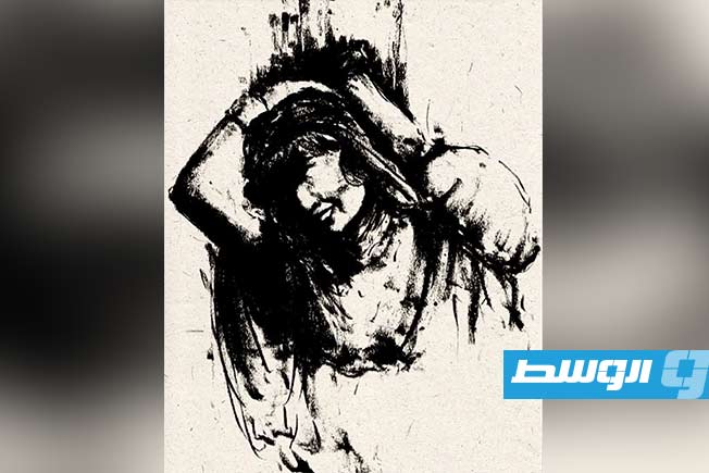 لوحة للفنان الليبي حكيم ألطليس (فيسبوك)