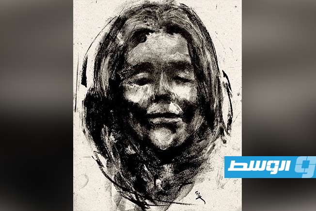 لوحة للفنان الليبي حكيم ألطليس (فيسبوك)