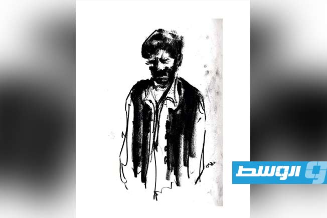 لوحة للفنان الليبي حكيم ألطليس (فيسبوك)