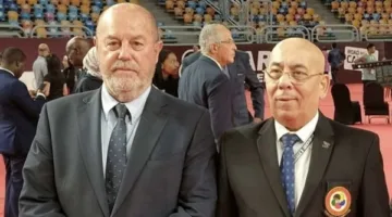 محمد الدهراوي يحضر اجتماع الاتحاد الدولي للكاراتيه ويتفقد استعدادات فرق الشباب والناشئين.