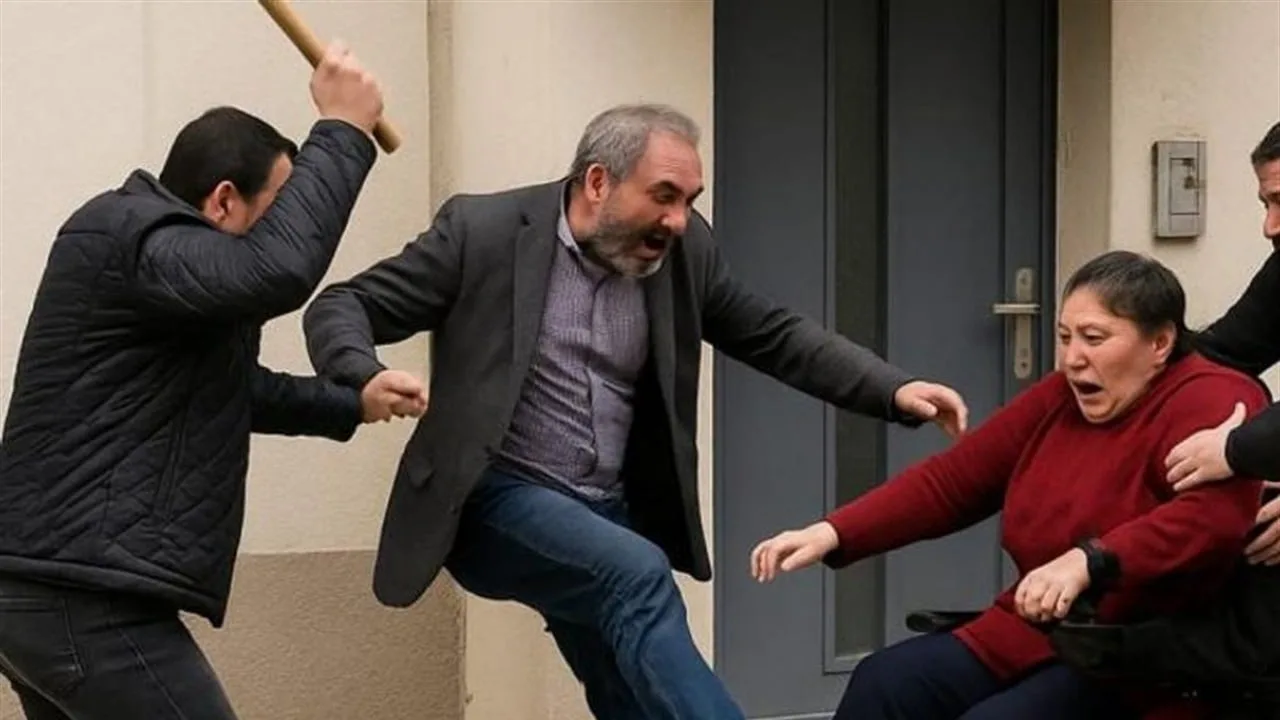 خمسة رجال يهاجمون امرأة من ذوي الإعاقة .. ويدفعون كرسيها المتحرك.