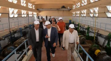 وزير الإسكان ومحافظ الدقهلية يزوران تطوير محطة مياه بلقاس