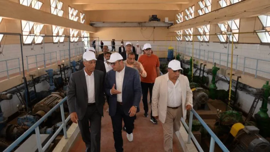 وزير الإسكان ومحافظ الدقهلية يزوران تطوير محطة مياه بلقاس وزير الإسكان ومحافظ الدقهلية يزوران تطوير محطة مياه بلقاس