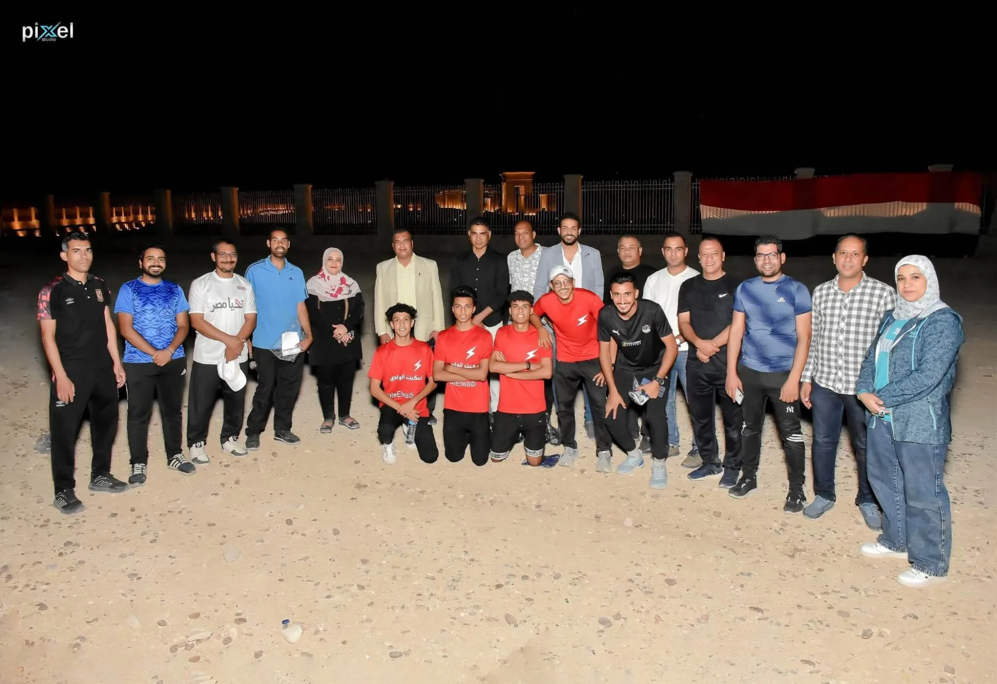 احتفالات الشباب والرياضة في الوادي الجديد بختام بطولة الباتيناج قرب معبد هيبس