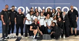 وصول بعثة منتخب سيدات كرة السلة إلى كوت ديفوار تحضيرًا لبطولة الأفروباسكت