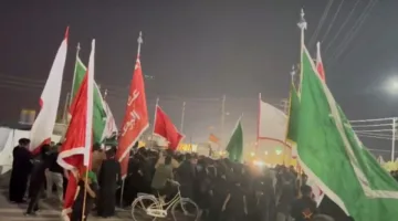 البصرة.. استمرار التحركات الجماهيرية في الهارثة (فيديو)