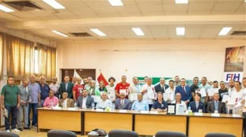توزيع شهادات الدورة العالمية لمدربي الهوكي بحضور أشرف فرحات وسيف حامد