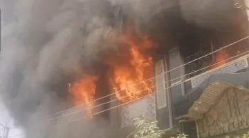 حريق يدمر فناء منزل في البلينا بمحافظة سوهاج