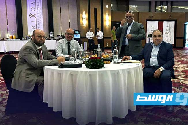 أعضاء النيابة العامة الموفدون للتدريب في مصر. (مكتب النائب العام)