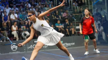 سهيلة حازم، نادين الحمامي، وأدهم رشدي يتأهلون لنصف نهائي بطولة العالم للإسكواش