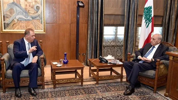 رئيس مجلس النواب اللبناني نبيه بري يستقبل السفير دبور في زيارة ختامية.