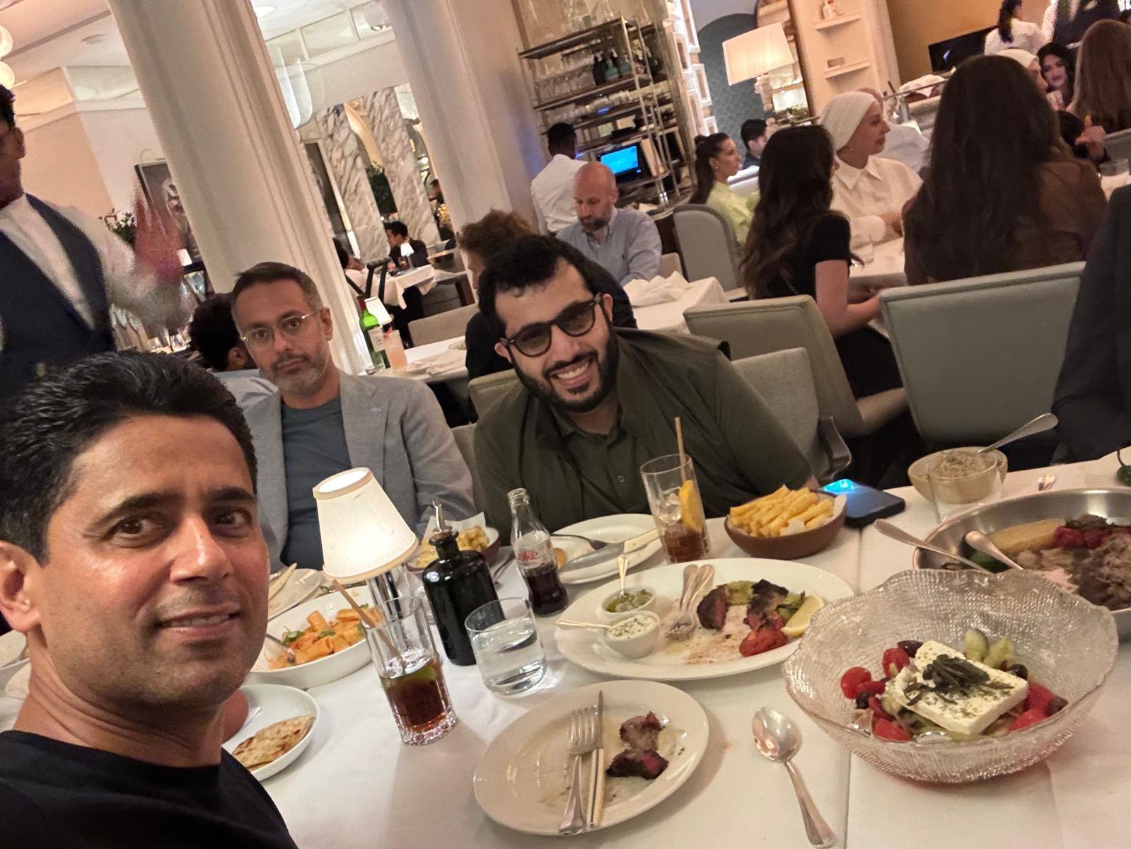 صورة آل الشيخ مع الخليفي. (إكس)