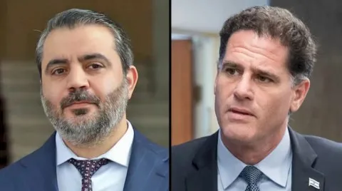 وزير الخارجية السوري يجتمع مع وزير إسرائيلي رفيع في باريس تحت رعاية أمريكية لمناقشة قضايا أمنية مشتركة. وزير الخارجية السوري يجتمع مع وزير إسرائيلي رفيع في باريس تحت رعاية أمريكية لمناقشة قضايا أمنية مشتركة.