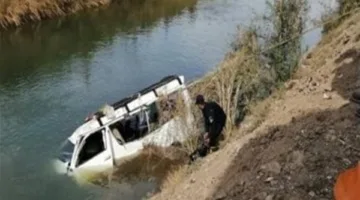 بالأسماء: وفاة وإصابة 5 أفراد من عائلة واحدة في حادث انقلاب سيارة في ترعة بالبحيرة
