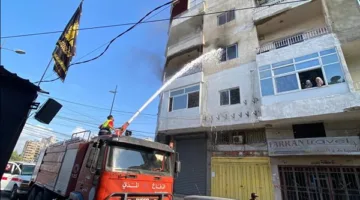 بالفيديو – اندلاع حريق في شقة سكنية بمدينة صور!