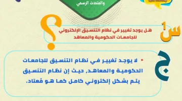 “أسئلة وإجابات” .. إنفوغرافيات توضيحية لإرشاد طلاب الثانوية العامة حول تنسيق الجامعات 2025