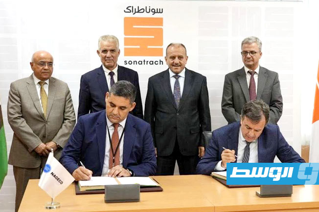 مراسم التوقيع على مذكرات التفاهم بين المؤسسة الوطنية للنفط و«سونطراك» الجزائرية، الخميس 24 يوليو 2025. (المؤسسة الوطنية للنفط)