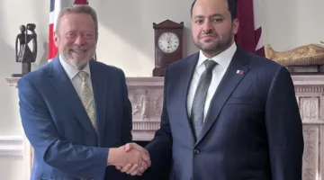 الخليفي يلتقي وزير الدولة في وزارة الخارجية البريطانية