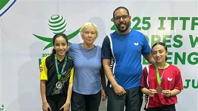 نجاح جديد لتنس الطاولة: جودي شريف تفوز بالميدالية البرونزية في بطولة التحدي الإفريقي في نيجيريا نجاح جديد لتنس الطاولة: جودي شريف تفوز بالميدالية البرونزية في بطولة التحدي الإفريقي في نيجيريا