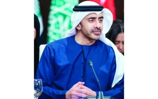 عبد الله بن زايد: نُعبر عن ترحيبنا بإعلان فرنسا نيتها الاعتراف بدولة فلسطين.