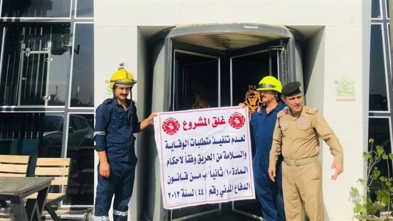 حملة واسعة في بغداد تُفضي إلى إغلاق العشرات من المباني حملة واسعة في بغداد تُفضي إلى إغلاق العشرات من المباني