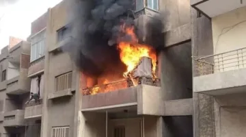 إصابة 5 أفراد جراء حريق في مبنى يتكون من 4 طوابق بالجيزة