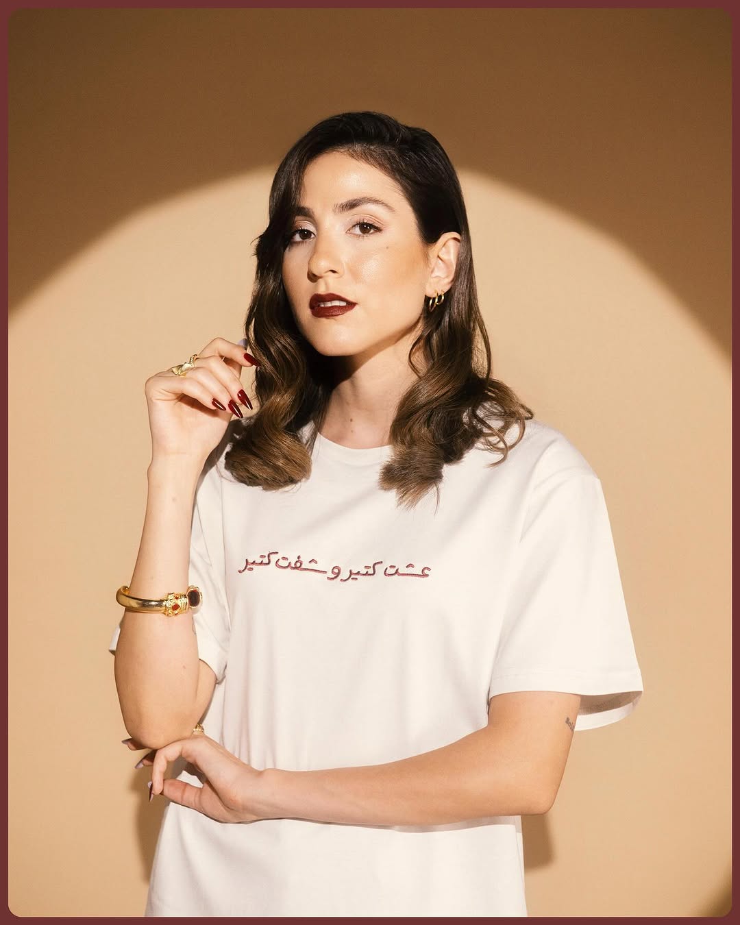 ماريلين نعمان بإطلالة ريترو شبابية (إنستغرام)