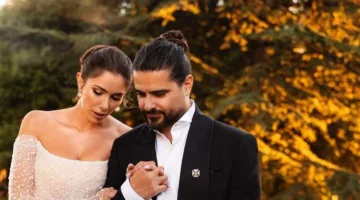 ناصيف زيتون يعلق لأول مرة على أنباء ترقب قدوم طفله الأول مع زوجته دانييلا رحمة