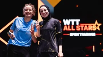 دينا مشرف وهنا جودة تتوجان بالميدالية الفضية في فئة الزوجي ببطولة نيجيريا الدولية لتنس الطاولة