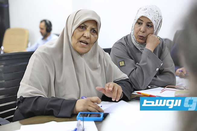 جانب من لقاء تشاوري لنساء من مدينة ترهونة مع نائبة الممثلة الخاصة للأمين العام للأمم المتحدة ستيفاني خوري، الأربعاء 23 يوليو 2025 (البعثة الأممية)
