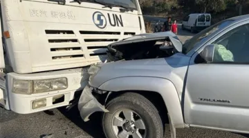 جنوباً: تصادم بين شاحنة بيك آب وناقلة جنود لليونيفيل