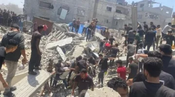 استشهاد 6 فلسطينيين نتيجة قصف إسرائيلي على مخيم للنازحين في مواصي خان يونس