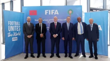 هاني أبو ريدة يقدم التهاني للجعاوني بمناسبة افتتاح المقر الإقليمي للفيفا في المغرب