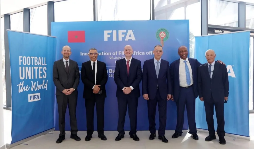 أبو ريدة يبارك لـ”لقجع” بمناسبة تدشين المكتب الإقليمي للفيفا في المغرب أبو ريدة يبارك لـ”لقجع” بمناسبة تدشين المكتب الإقليمي للفيفا في المغرب