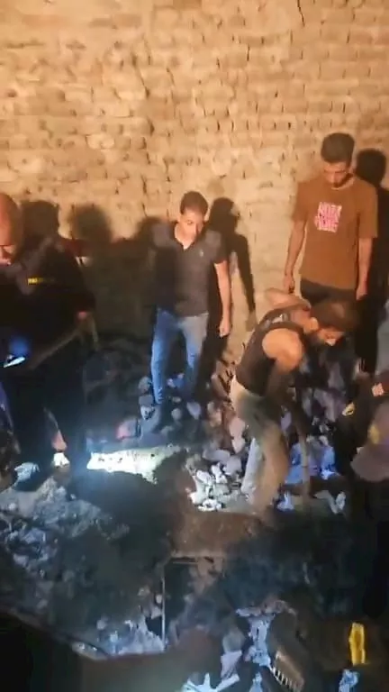 انهيار منزل غرب أسيوط