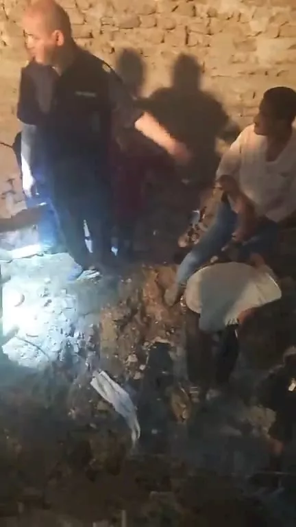 انهيار منزل غرب أسيوط