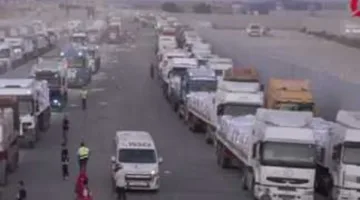 عاجل .. انطلاق شاحنات المساعدات المصرية نحو قطاع غزة