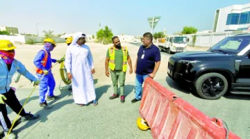 حملة تفتيش على المواقع الإنشائية في الشمال