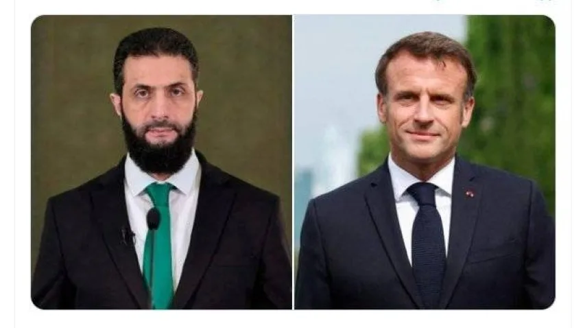 الرئيسان السوري والفرنسي يناقشان آخر التطورات في سوريا