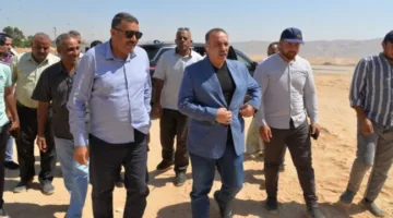 محافظ أسيوط يزور موقع إنشاء أول مصنع شامل لمنتجات الرمان في البداري