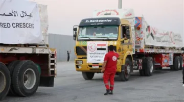 «زيادة الدعم.. من مصر إلى غزة».. الهلال الأحمر المصري يواصل تقديم المساعدات الإنسانية لغزة.