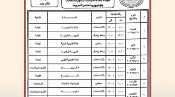 وزارة التربية والتعليم تصادق على جدول امتحانات الدورة الثانية لشهادة الثانوية العامة 2025
