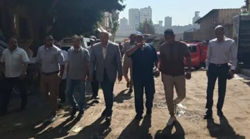 نائب محافظ الجيزة يقوم بجولة تفقدية لمشروع شبكة الصرف الصحي في منطقتي “المتربة” و”الحفرية” بمركز أوسيم.