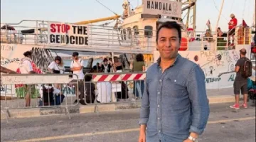 مطلب من برلمانيين وحقوقيين وإعلاميين مغاربة للتدخل من أجل الإفراج عن صحفي مغربي محتجز على متن سفينة حنظلة التي تعرضت للاقتحام من قبل الجيش الإسرائيلي في المياه الدولية خلال سعيها لفتح ممر إنساني إلى غزة.