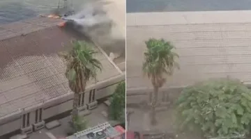 نشوب حريق في نادي قضاة النيل بالعجوزة وفرق الحماية المدنية تتدخل للسيطرة عليه