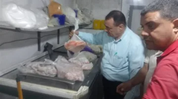 حملة ليلية للتموين تكشف عن لحوم فاسدة ومخزن بروتين غير معروف المصدر في دمياط