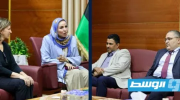 «حكومة الدبيبة» تستعرض الدعم الأمريكي لمشروعات البنية التحتية الصحية